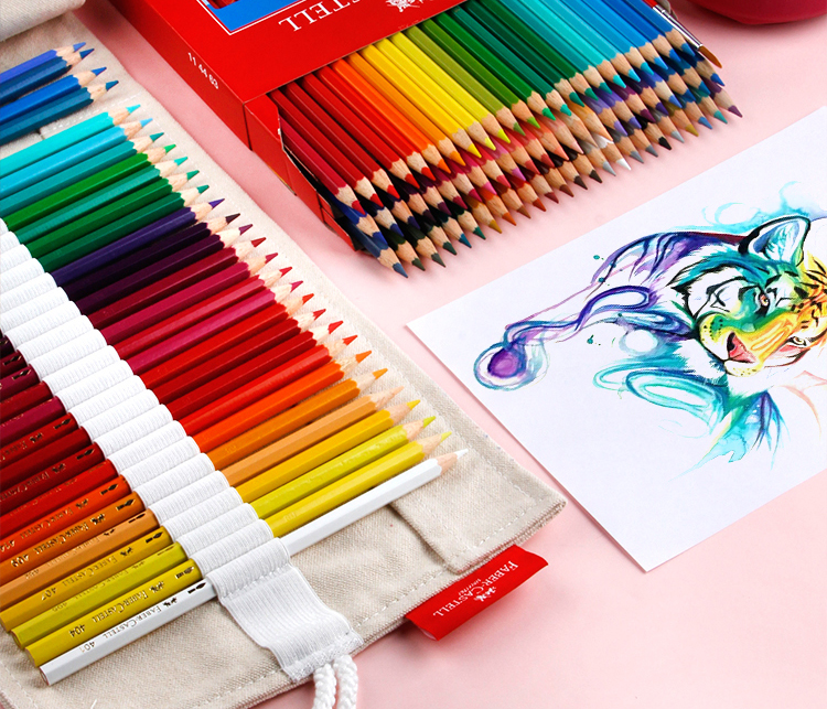 辉柏嘉/faber－castell 114464 水溶性彩铅 24色 24支/盒 1盒装[24支/盒,其他,彩色]