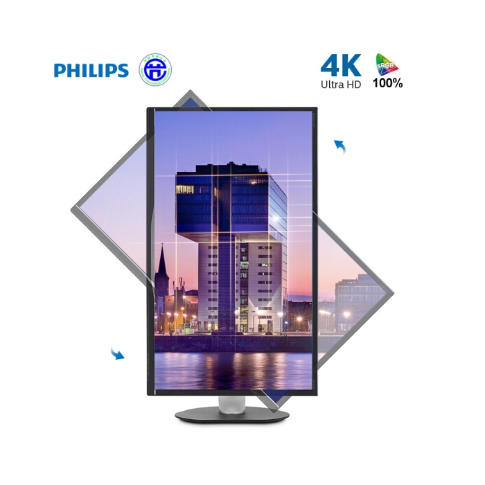 飞利浦/Philips 328P6V 液晶显示器31.5英寸/4K 灰色1台装-纳思达云商
