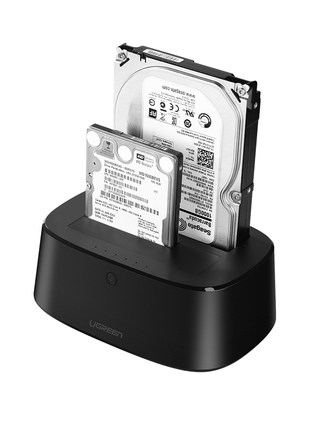 绿联/ugreen cm198 usb3.0硬盘底座双盘位 不带脱机拷贝